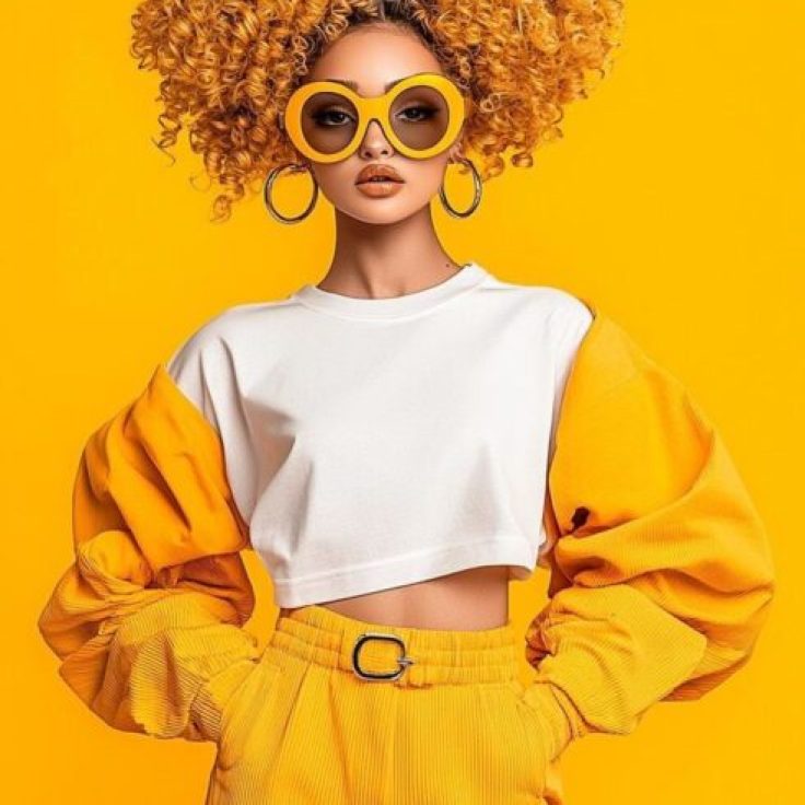 Modern fashion mockups for T-shirt designs - stylish female portraits as templates for sublimation Etsy products & branding fashion mockups